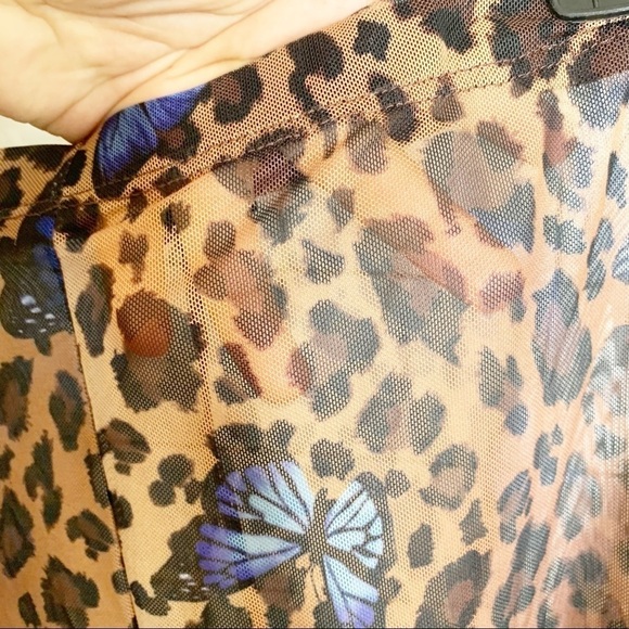 NWOT Fashion Nova Blooming Into Beauty 2 Piece Sheer Mesh Bodysuit Pants Set - Picture 5 of 9